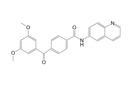benzamide, 4-(3,5-dimethoxybenzoyl)-N-(6-quinolinyl)-