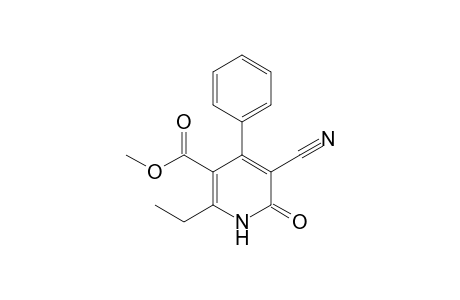1,6-Dihydropyridine-3-carboxylic acid, 5-cyano-2-ethyl-6-oxo-4-phenyl-, methyl ester