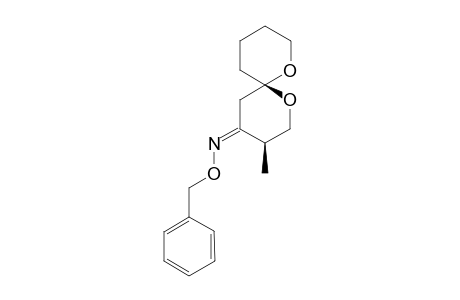 (3S,6R)-3-Methyl-1,7-dioxaspiro[5.5]undecan-4-one-O-benzyl oxime