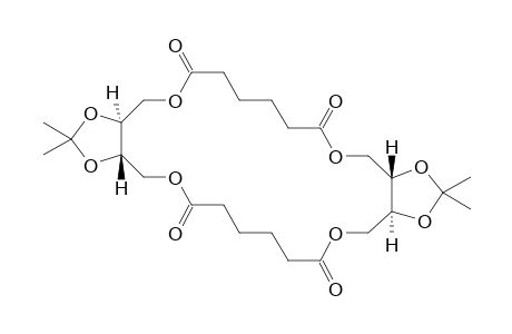 (3aS,13aS,16aS,26aS)-2,2,15,15-tetramethylhexadecahydrobis[1,3]dioxolo[4,5-c:4',5'-o][1,6,13,18]tetraoxacyclotetracosine-6,11,19,24-tetraone