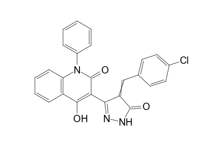 3-(4-(4-Chlorobenzylidene)-5-oxo-4,5-dihydro-1H-pyrazol-3-yl)-4-hydroxy-1-phenyl-quinolin-2(1H)-one