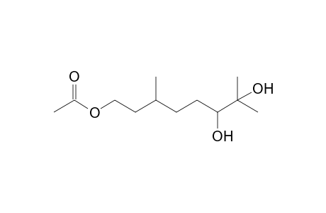 (6,7-dihydroxy-3,7-dimethyl-octyl) acetate