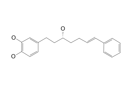 (3R)-1-(3,4-DIHYDROXYPHENYL)-7-PHENYL-(6E)-6-HEPTEN-3-OL