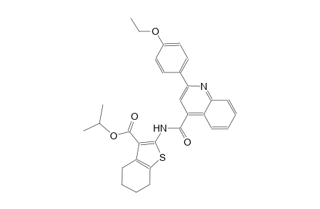 isopropyl 2-({[2-(4-ethoxyphenyl)-4-quinolinyl]carbonyl}amino)-4,5,6,7-tetrahydro-1-benzothiophene-3-carboxylate