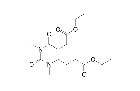 6-[2-(Ethoxycarbonyl)ethyl]-5-ethoxycarbonylmethyl-1,3-dimethyluracil
