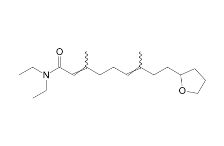 N,N-diethyl-3,7-dimethyl-9-(tetrahydro-2-furyl)-2,6-nonadienamide