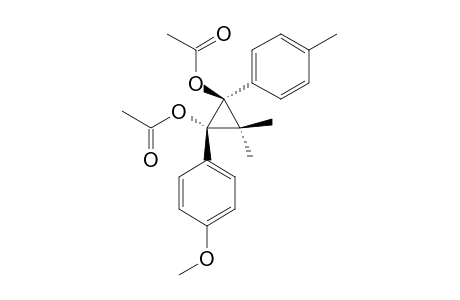 1-(4-Methoxyphenyl)-3,3-dimethyl-2-(4-methylphenyl)-cyclopropane-trans-1,2-diyl diacetate