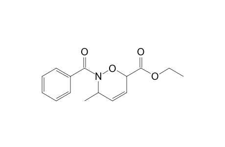 Ethyl N-benzoyl-3,6-dihydro-3-methyl-2H-1,2-oxazine-6-carboxylate