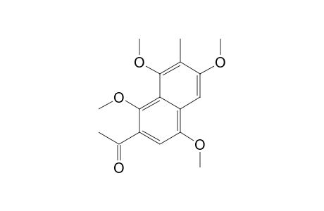 Ethanone, 1-(1,4,6,8-tetramethoxy-7-methyl-2-naphthalenyl)-