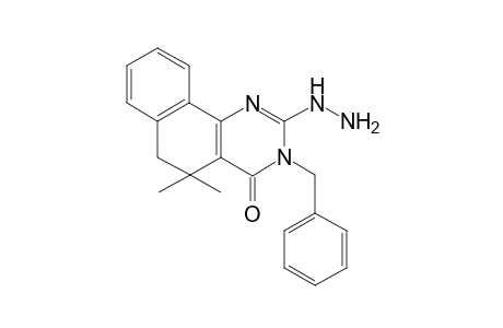 2-Diazanyl-5,5-dimethyl-3-(phenylmethyl)-6H-benzo[h]quinazolin-4-one