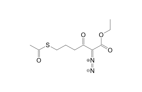 Hexanoic acid, 6-(acetylthio)-2-diazo-3-oxo-, ethyl ester