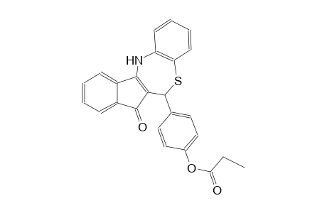 7H-indeno[2,1-c][1,5]benzothiazepin-7-one, 6,12-dihydro-6-[4-(1-oxopropoxy)phenyl]-