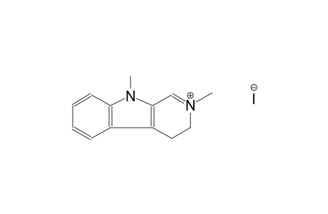 2,9-dimethyl-4,9-dihydro-3H-beta-carbolin-2-ium iodide