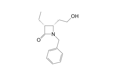 (3R*,4S*)1-Benzyl-3-ethyl-4-(2-hydroxyethyl)azitidin-2-one