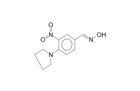 (E)-3-nitro-4-pyrrolidinobenzaldehyde oxime