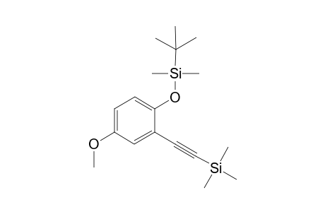 tert-Butyl(4-methoxy-2-((trimethylsilyl)ethynyl)phenoxy)dimethylsilane