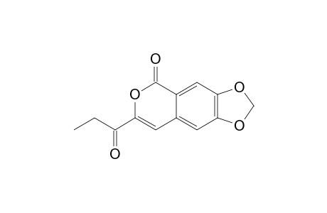 XYRIDIN-B;3-(1-OXO-PROPYL)-6,7-(METHYLENEDIOXY)-ISOCOUMARIN