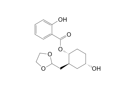 (1R,2S,4S)-2-((1,3-dioxalan-2-yl)methyl)-4-hydroxycyclohexyl 2-hydroxybenzoate