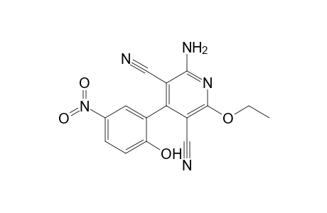 2-Amino-3,5-dicyano-6-ethoxy-4-(2-hydroxy-5-nitrophenyl)pyridine