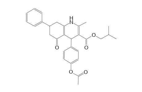 3-quinolinecarboxylic acid, 4-[4-(acetyloxy)phenyl]-1,4,5,6,7,8-hexahydro-2-methyl-5-oxo-7-phenyl-, 2-methylpropyl ester