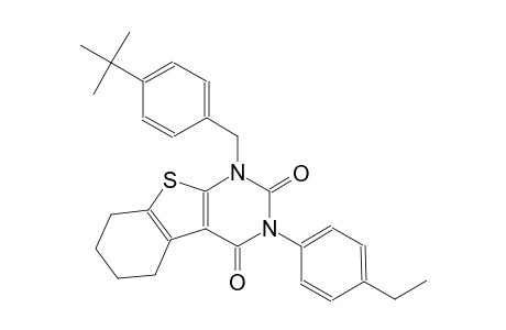1-(4-tert-butylbenzyl)-3-(4-ethylphenyl)-5,6,7,8-tetrahydro[1]benzothieno[2,3-d]pyrimidine-2,4(1H,3H)-dione