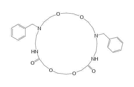10,19-bis(phenylmethyl)-1,4,13,16-tetraoxa-7,10,19,22-tetrazacyclotetracosane-6,23-dione
