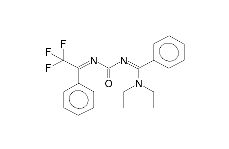 N-(1-PHENYL-2,2,2-TRIFLUOROETHYLIDENE)-N'-PHENYL(DIETHYLAMINO)METHYLENEUREA