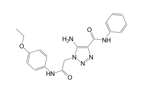 5-amino-1-[2-(4-ethoxyanilino)-2-oxoethyl]-N-phenyl-1H-1,2,3-triazole-4-carboxamide