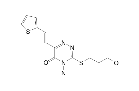 4-AMINO-3-(3-HYDROXYPROPYLTHIO)-6-[2-(2-THIENYL)-VINYL]-1,2,4-TRIAZIN-5-(4H)-ONE