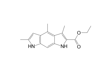 3,4,6-trimethyl-1,7-dihydropyrrolo[3,2-f]indole-2-carboxylic acid ethyl ester