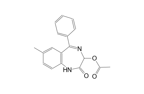 7-methyl-2-oxo-5-phenyl-2,3-dihydro-1H-1,4-benzodiazepin-3-yl acetate