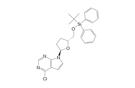 4-CHLORO-7-{2,3-DIDEOXY-5-O-[(1,1-DIMETHYLETHYL)-DIPHENYLSILYL]-ALPHA-D-GLYCERO-PENTOFURANOSYL}-7H-PYRROLO-[2,3-D]-PYRIMIDINE