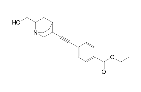 2-Hydroxymethyl-5-(4-ethoxycarbonylphenylethynyl)-1-azabicyclo[2.2.2]octane