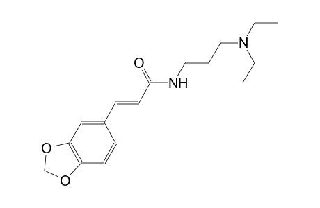 (2E)-3-(1,3-benzodioxol-5-yl)-N-[3-(diethylamino)propyl]-2-propenamide
