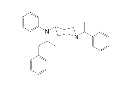 N-Phenyl-N-(1-phenylpropan-2-yl)-1-(1-phenylethyl)piperidin-4-amine