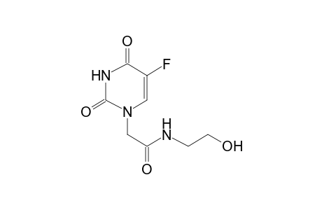2-(5-fluoro-2,4-diketo-pyrimidin-1-yl)-N-(2-hydroxyethyl)acetamide