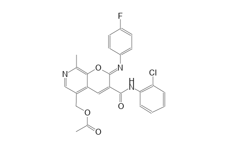 2H-pyrano[2,3-c]pyridine-3-carboxamide, 5-[(acetyloxy)methyl]-N-(2-chlorophenyl)-2-[(4-fluorophenyl)imino]-8-methyl-, (2Z)-