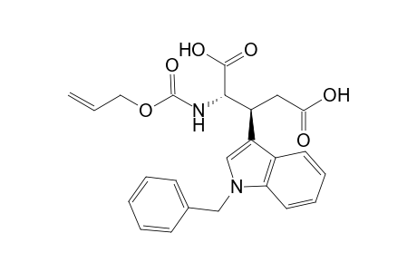 (2S,3S)-2-(allyloxycarbonylamino)-3-(1-benzylindol-3-yl)glutaric acid