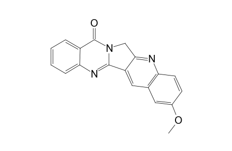 3-Methoxyquinolino[2',3':3,4]pyrrolo[2,1-b]quinazolin-11(13H)-one (3-methoxyluotonin A)