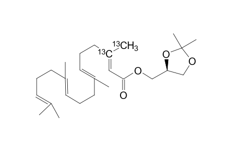 [(4S)-2,2-dimethyl-1,3-dioxolan-4-yl]methyl (2Z,6E,10E)-3,7,11,15-tetra(methyl)hexadeca-2,6,10,14-tetraenoate