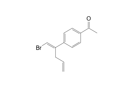 (E)-1-bromo-2-(4-acetylphenyl)-1,4-pentadiene