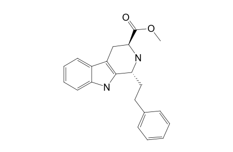 (1R,3S)-1-phenethyl-2,3,4,9-tetrahydro-1H-$b-carboline-3-carboxylic acid methyl ester