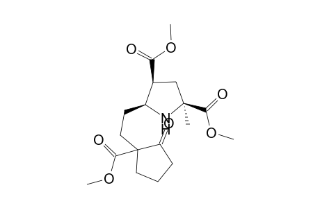 Dimethyl 2-methyl-c-5-[1'-(1"-methoxycarbonyl-2"-oxocyclopentyl)ethyl]pyrrolidine-s-2,c-4-dicarboxylate