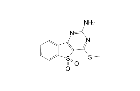 2-Amino-4-(methylsulfanyl)benzo[4,5]thieno[3,2-d]pyrimidine 5,5-dioxide