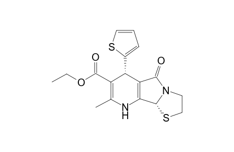 (6S,9bR)-Ethyl 8-Methyl-5-oxo-6-(thien-2''-yl)-2,3,5,6,9,9b-hexahydrothiazolo[3',2'-1,2]pyrrolo[3,4-b]pyridine-7-carboxylate