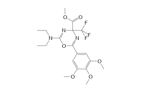 2-(diethylamino)-4-(trifluoromethyl)-6-(3,4,5-trimethoxyphenyl)-1,3,5-oxadiazine-4-carboxylic acid methyl ester
