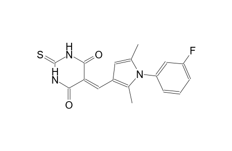 5-{[1-(3-fluorophenyl)-2,5-dimethyl-1H-pyrrol-3-yl]methylene}-2-thioxodihydro-4,6(1H,5H)-pyrimidinedione