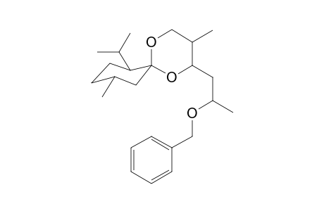 5,3'-Dimethyl-6'-isopropyl-6-(3-benzyloxyprop-2-yl)-5-methylspiro[dioxalane-2,1'-cyclohexane]