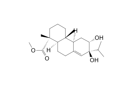 1-Phenanthrenecarboxylic acid, 1,2,3,4,4a,4b,5,6,7,9,10,10a-dodecahydro-6,7-dihydroxy-1,4a-dimethyl-7-(1-methylethyl)-, methyl ester, [1R-(1.alpha.,4a.beta.,4b.alpha.,6.alpha.,7.alpha.,10a.alpha.)]-