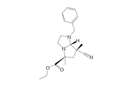 1-Benzyl-7-cyano-5-ethoxycarbonyl-5,7-dimethylhexahydro-1H-pyrrolo[1,2-a]imidazole